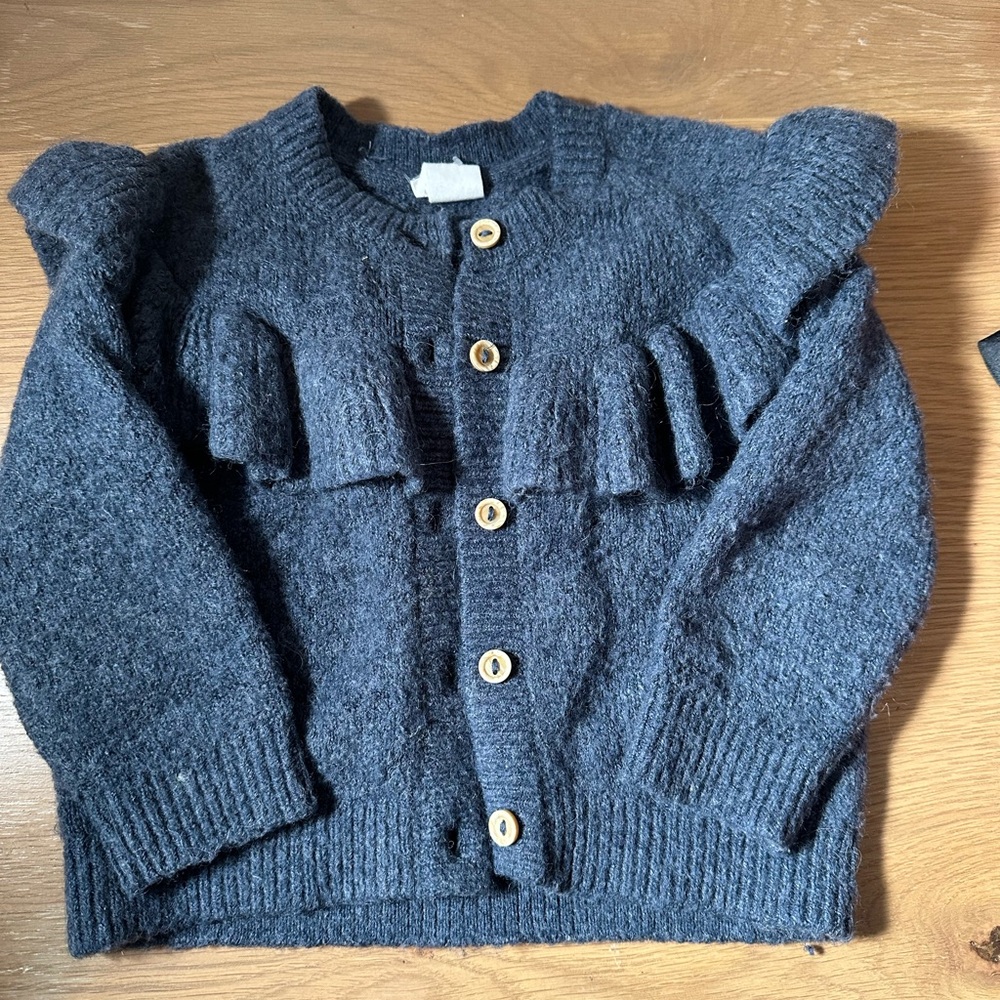 H&M Charcoal Knit Cardigan
